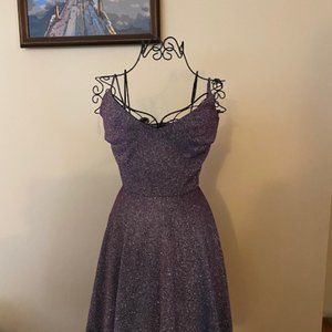 Windsor Sparkly Navy Cocktail Dress Size SMALL